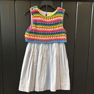Mini Boden Multicolor Crochet Dress